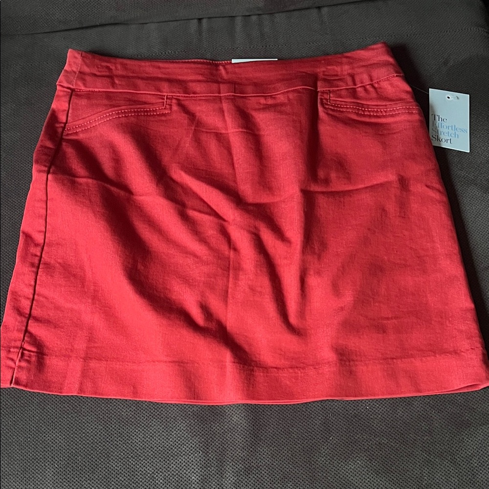 Croft & Barrow Vibrant Red Mini Skirt